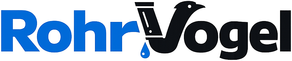 Firmenlogo auf weißem Einsatzfahrzeug einer Rohrreinigungsfirma in Nürnberg